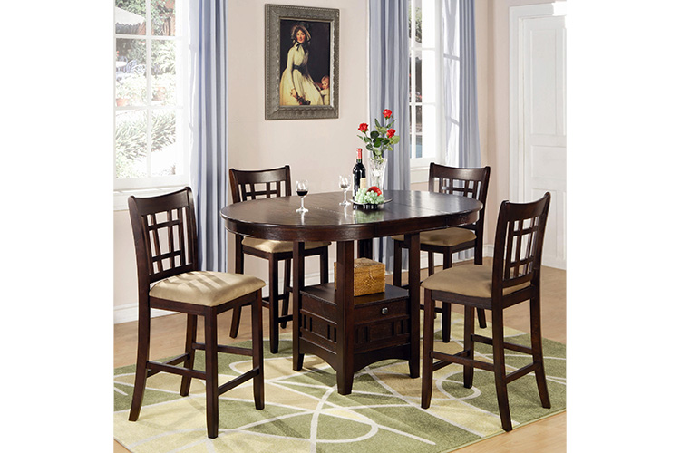 Coaster Lavon 5 Piece Counter Table and Chair Set