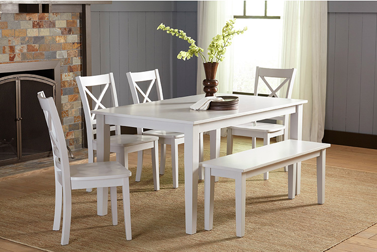 Simplicity Dining Table and Chair/Bench Set