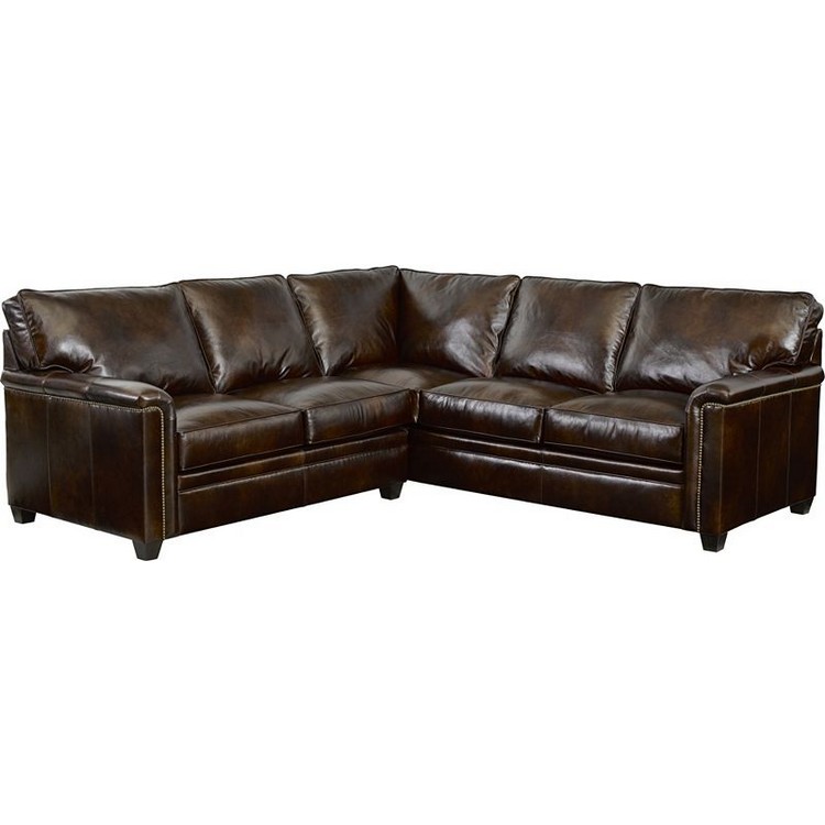 Broyhill Warren Leather Sectional, Broyhill Leather Couch